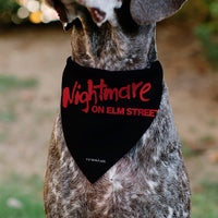 Pet Bandana - A Nightmare on Elm Street Freddy DREAM DEMON Pose Black/Red
