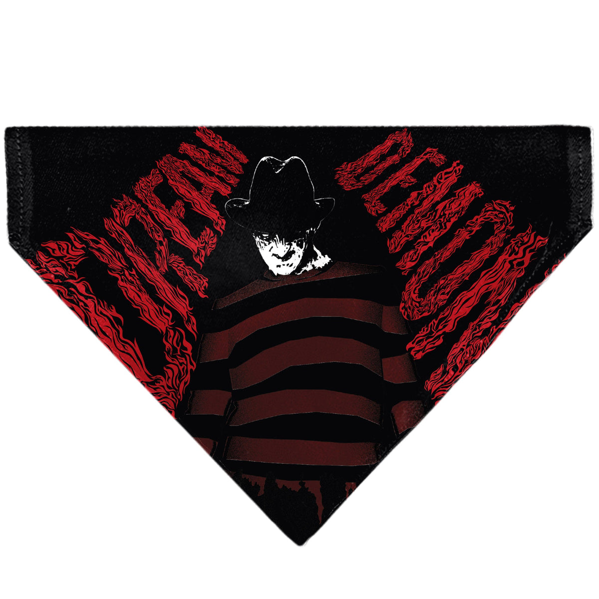 Pet Bandana - A Nightmare on Elm Street Freddy DREAM DEMON Pose Black/Red