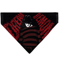 Pet Bandana - A Nightmare on Elm Street Freddy DREAM DEMON Pose Black/Red