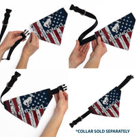 Pet Bandana - Ford BRONCO Americana Stars and Stripes Weathered Red/White/Blue