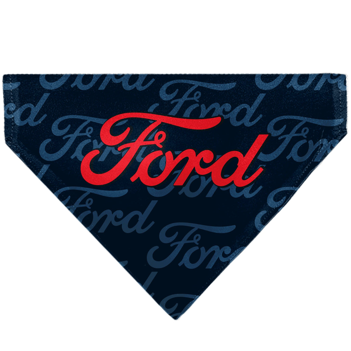 Pet Bandana - FORD Script Stacked Blues/Red