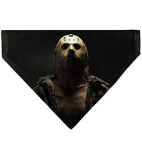 Pet Bandana - FRIDAY THE 13TH Jason Pose and Title Logo Black/Red