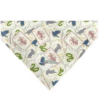 Pet Bandana - Harry Potter School Tarot Cards Stacked Beige/Multi Color