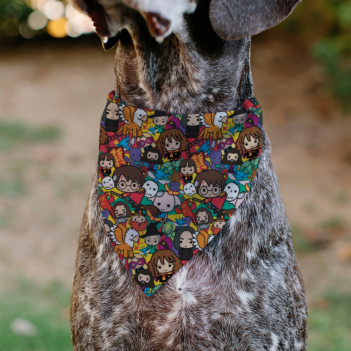 Pet Bandana - Harry Potter Chibi Charm Characters Stacked