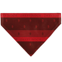 Pet Bandana - Harry Potter GRYFFINDOR Traits Banner and Icons Reds/Yellow