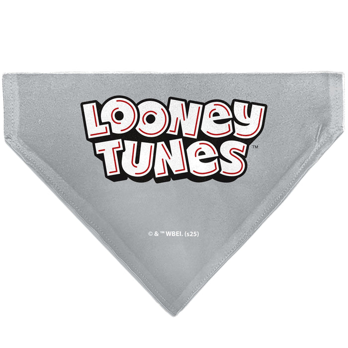 Pet Bandana - LOONEY TUNES Seven Character Running Pose Gray