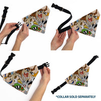 Pet Bandana - LOONEY TUNES Six Character Stack Pose Beige