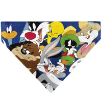 Pet Bandana - LOONEY TUNES Seven Character Stack Pose Blue