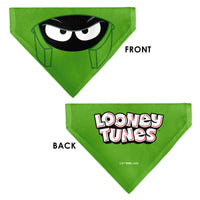 Pet Bandana - LOONEY TUNES Marvin the Martian Face Close-Up Green