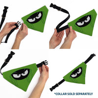 Pet Bandana - LOONEY TUNES Marvin the Martian Face Close-Up Green