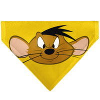 Pet Bandana - LOONEY TUNES Speedy Gonzales Face Close-Up Yellow