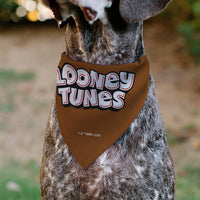Pet Bandana - LOONEY TUNES Taz Tasmanian Devil Face Close-Up Brown