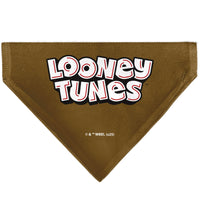 Pet Bandana - LOONEY TUNES Wile E. Coyote Face Close-Up Brown