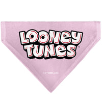 Pet Bandana - Daffy Duck YOU'RE A GEM Heart Pose and Title Logo Pink