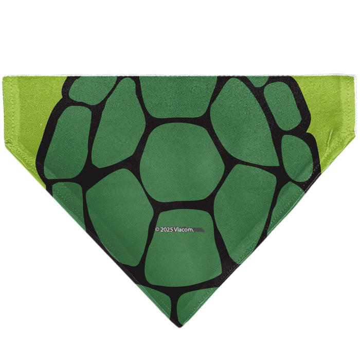 Pet Bandana - Ninja Turtles Leonardo Face and Turtle Shell Character Close-Up Green