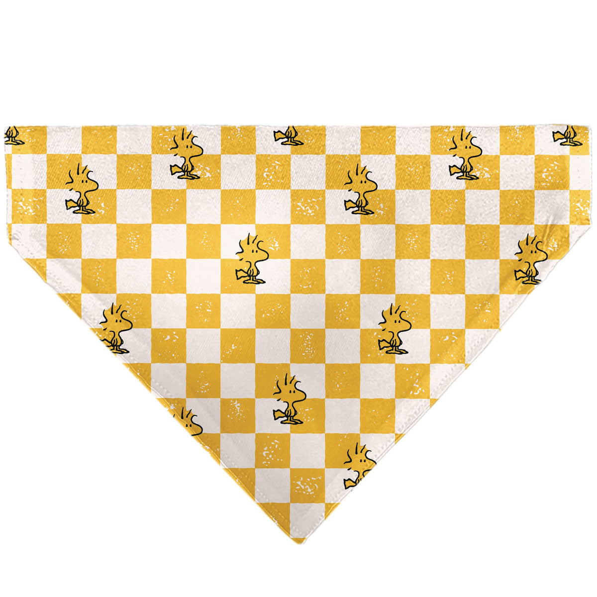 Woodstock Checker Pose Pet Bandana – Peanuts Fan Gear Yellow/White