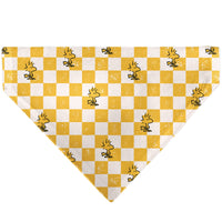Woodstock Checker Pose Pet Bandana – Peanuts Fan Gear Yellow/White
