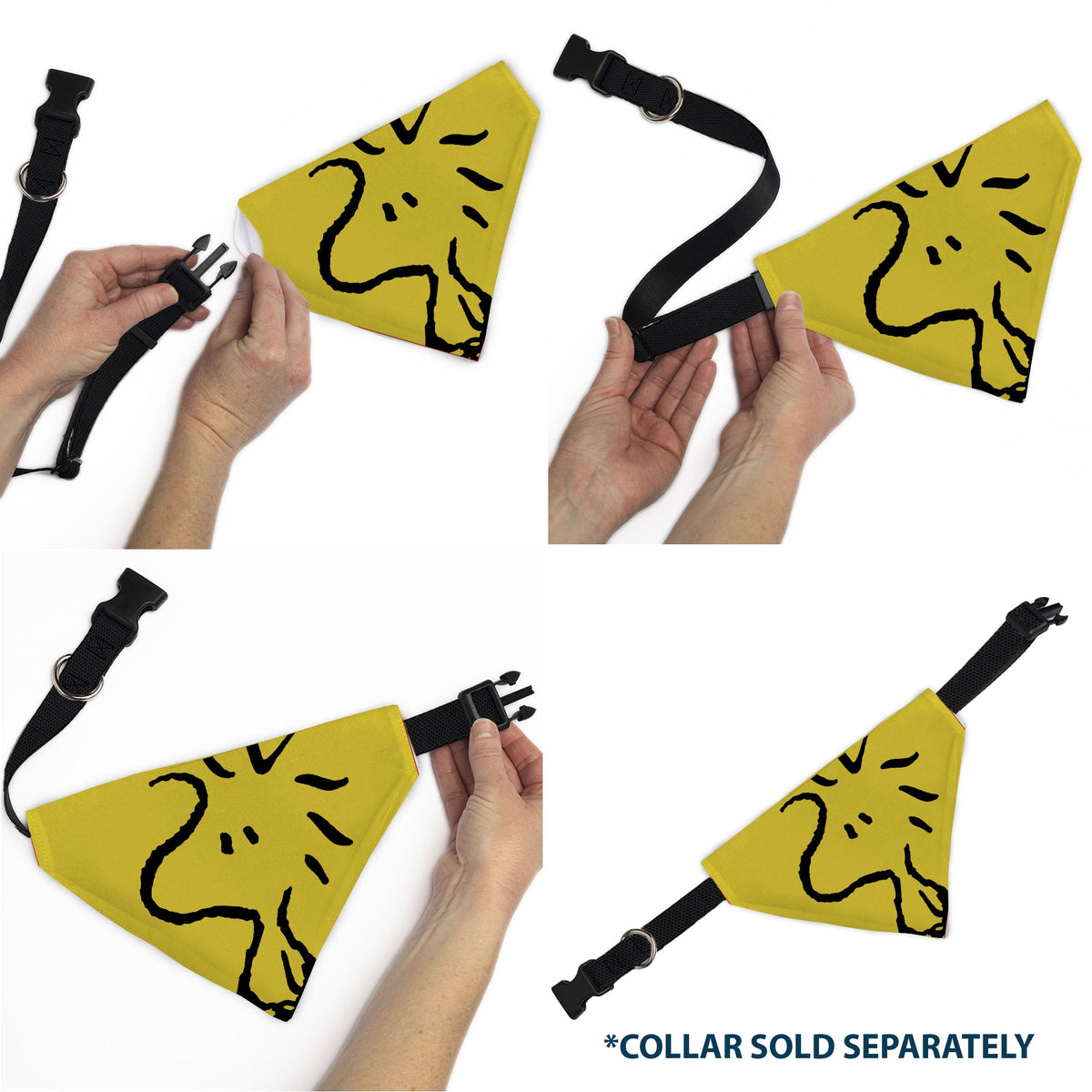Woodstock Pose Pet Bandana – Peanuts Fan Gear Yellow