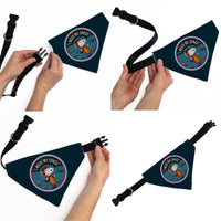 Pet Bandana - Peanuts Astronaut Snoopy I NEED MY SPACE Pose Blue