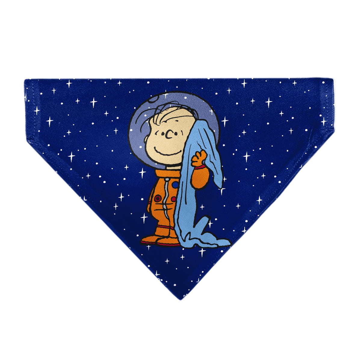 Pet Bandana - Peanuts Astronaut Linus Security Blanket Space Pose Blue