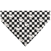 Snoopy Smiling Face Checker Pet Bandana – Peanuts Fan Gear Black/White