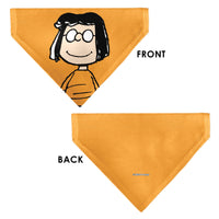 Pet Bandana - Peanuts Marcie Smiling Face Pose Yellow