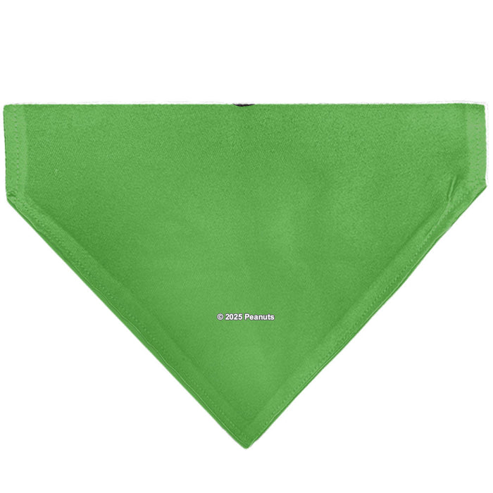 Pet Bandana - Peanuts Peppermint Patty Smiling Face Pose Green