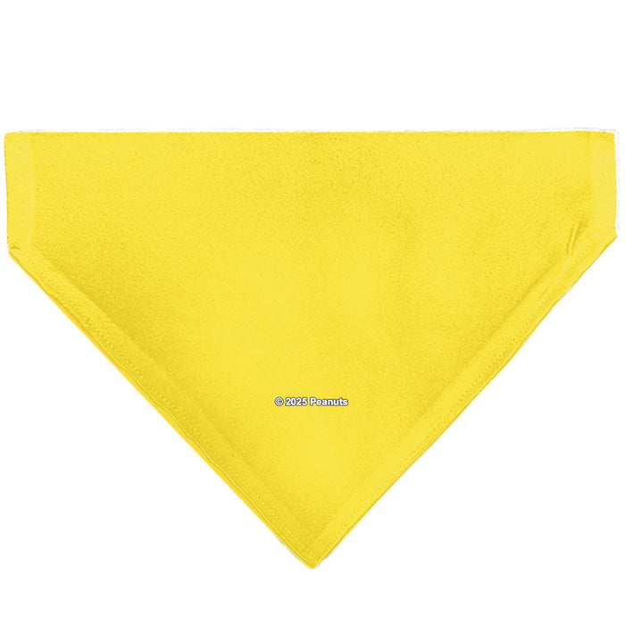 Charlie Brown Smiling Face Stripe Pet Bandana – Peanuts Fan Gear Yellow