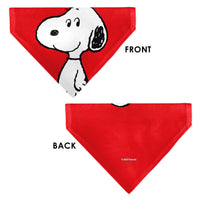 Snoopy Smiling Face Pet Bandana – Peanuts Fan Gear Red