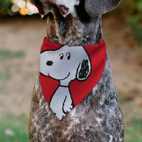 Snoopy Smiling Face Pet Bandana – Peanuts Fan Gear Red