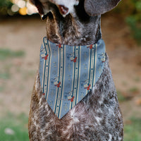 Snoopy YEE HAW America Pet Bandana – Peanuts Fan Gear Ivory/Blues/Red