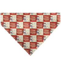 Snoopy YEE HAW America Checker Pet Bandana – Peanuts Fan Gear Ivory/Red/Blues