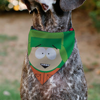 Pet Bandana - South Park Kyle Face Close-Up Greens