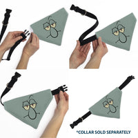 Pet Bandana - SpongeBob SquarePants Squidward Character Close-Up Blue