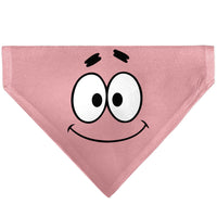 Pet Bandana - SpongeBob SquarePants Patrick Star Character Close-Up Pink