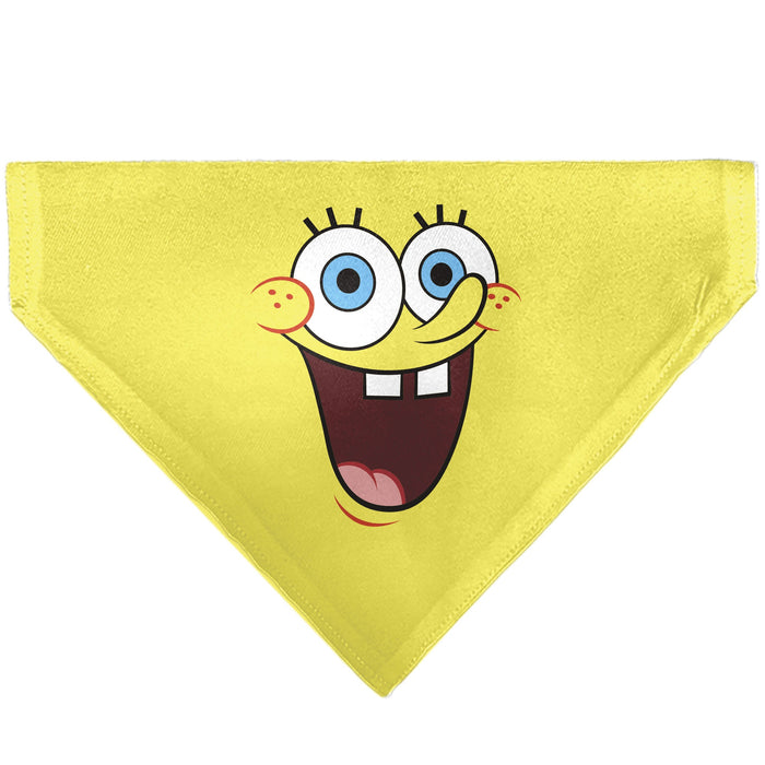Pet Bandana - SpongeBob SquarePants Excited Smile Expression Yellow