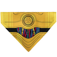 Pet Bandana - Star Wars C-3PO Character Close-Up Yellow