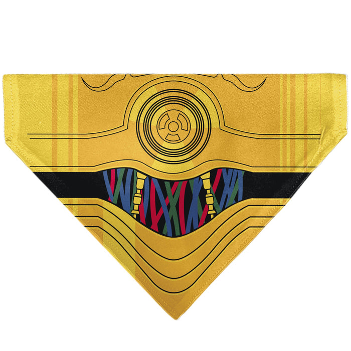 Pet Bandana - Star Wars C-3PO Character Close-Up Yellow