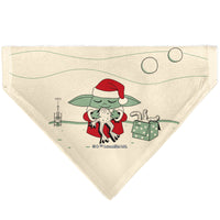 Pet Bandana - Star Wars Holiday Grogu Baby Yoga Santa Claus Scenes
