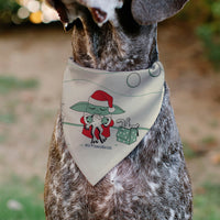Pet Bandana - Star Wars Holiday Grogu Baby Yoga Santa Claus Scenes
