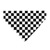 Pet Bandana - Checker Black/White