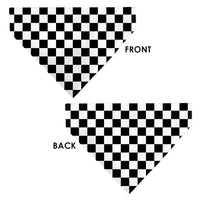Pet Bandana - Checker Black/White