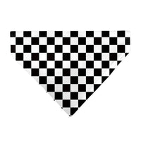 Pet Bandana - Checker Black/White