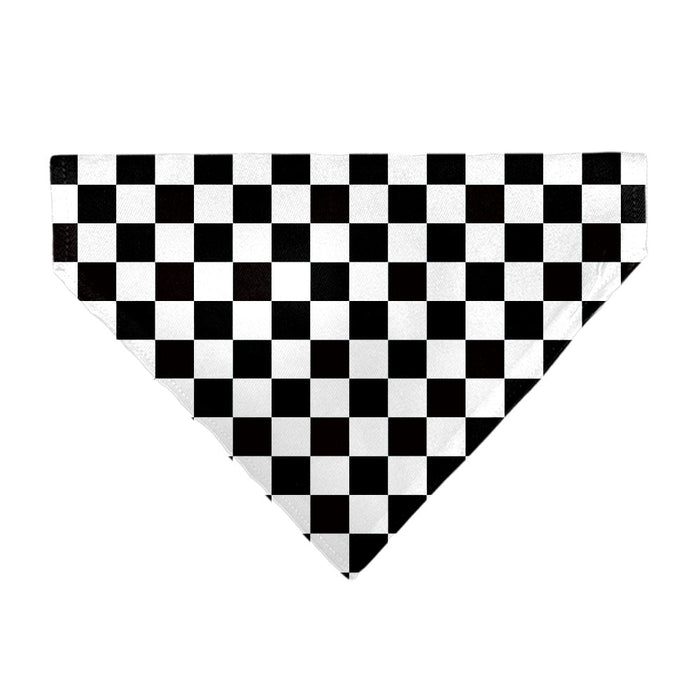 Pet Bandana - Checker Black/White