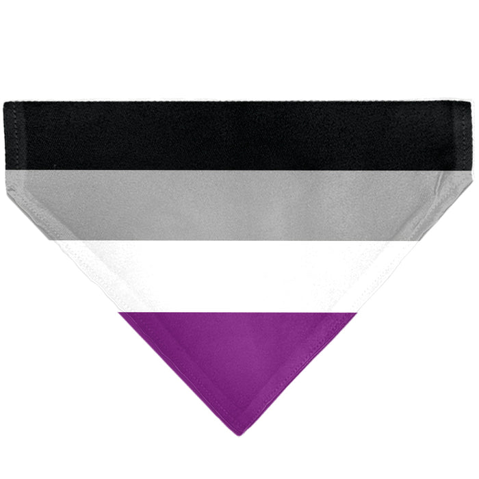 Pet Bandana - Flag Asexual Black/Gray/White/Purple