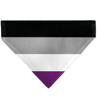 Pet Bandana - Flag Asexual Black/Gray/White/Purple