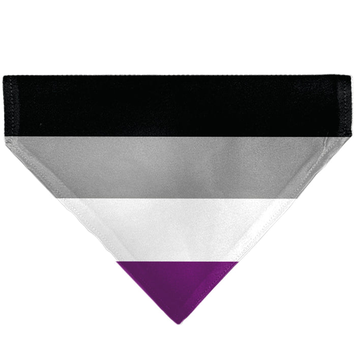 Pet Bandana - Flag Asexual Black/Gray/White/Purple