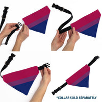 Pet Bandana - Flag Bisexual Pink/Purple/Blue