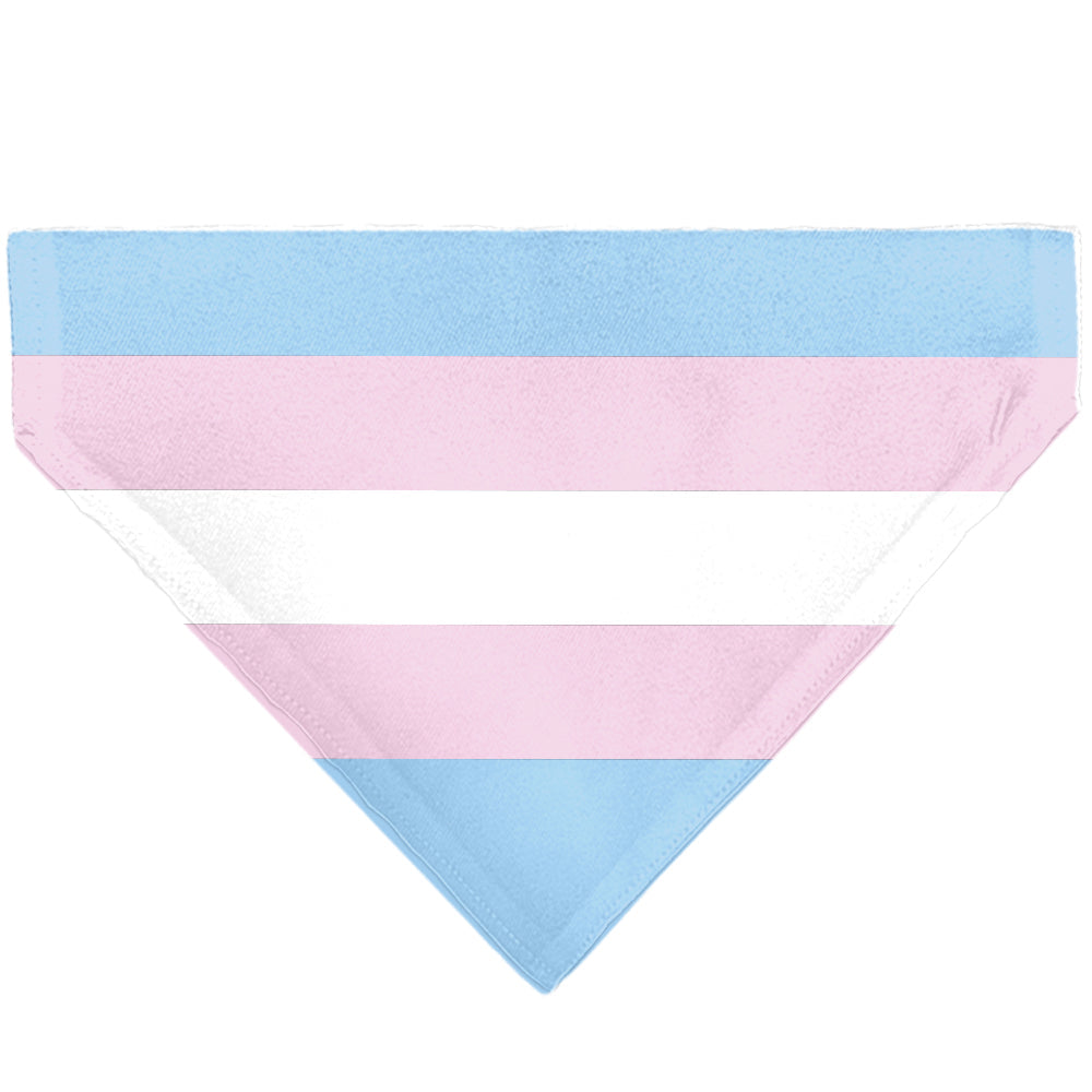 Pet Bandana - Flag Transgender Baby Blue/Baby Pink/White