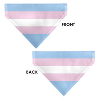 Pet Bandana - Flag Transgender Baby Blue/Baby Pink/White